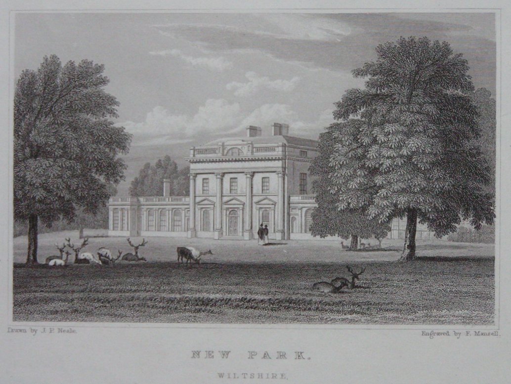 Print - New Park, Wiltshire. - Mansell